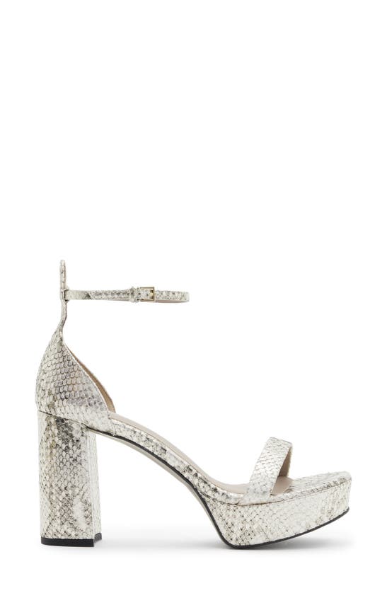 ALLSAINTS ALLSAINTS ZIGGY SNAKESKIN EMBOSSED PLATFORM SANDAL