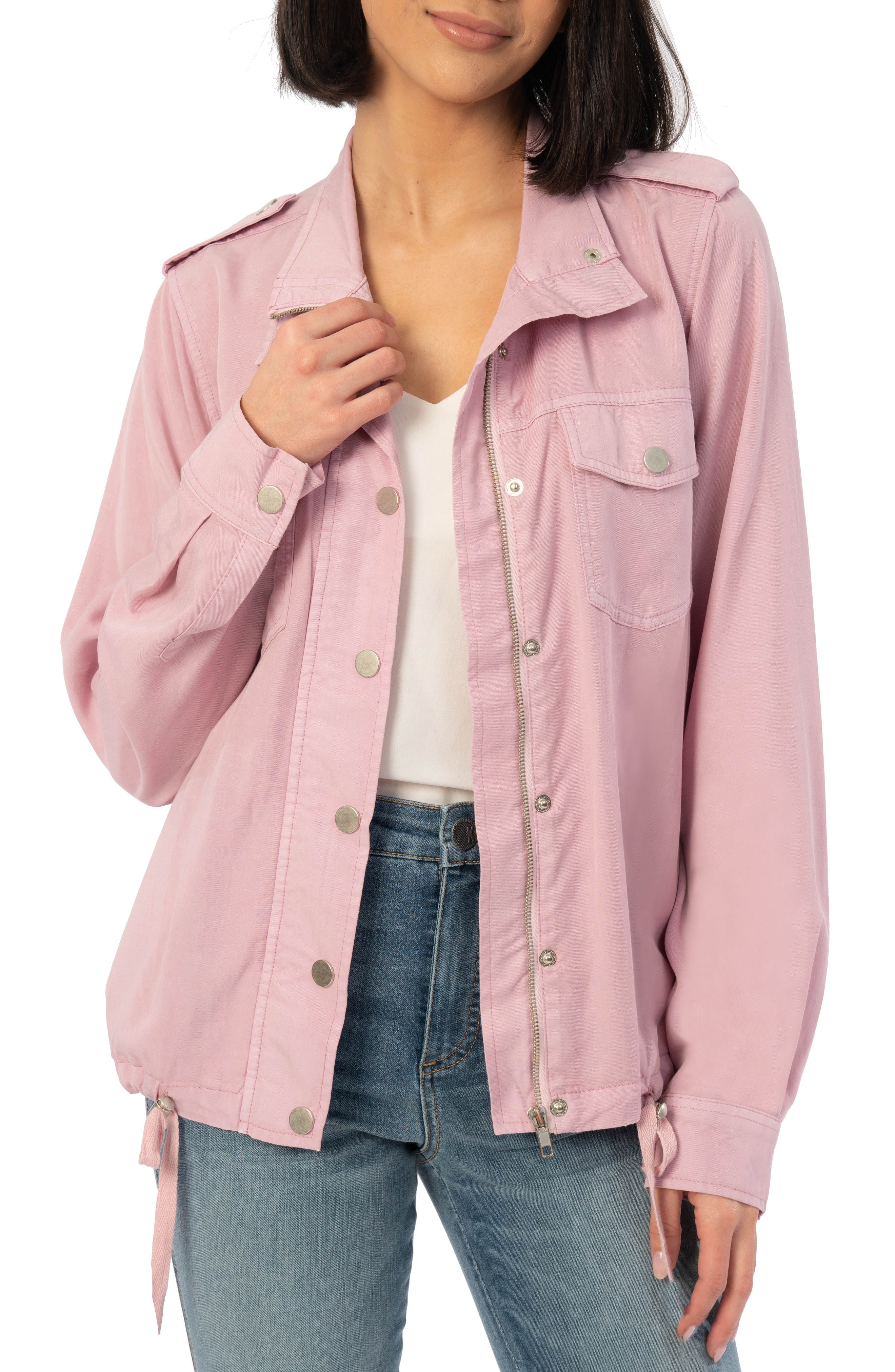 pink shacket womens