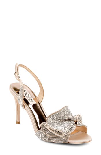 BADGLEY MISCHKA BADGLEY MISCHKA COLLECTION RENNIE EMBELLISHED SLINGBACK SANDAL 