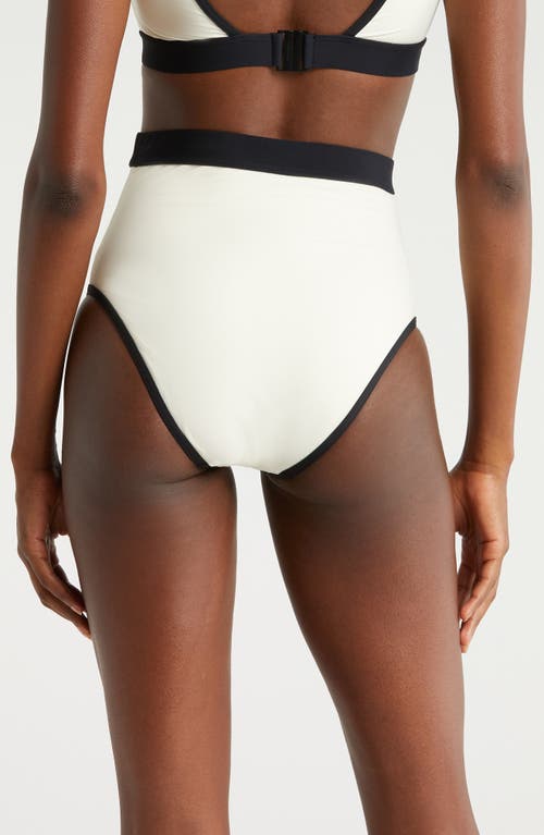 Bondi Born Jayde High Waist Bikini Bottoms In Pearl