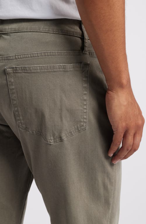 Shop Frame L'homme Slim Fit Five-pocket Twill Pants In Dusty Grey