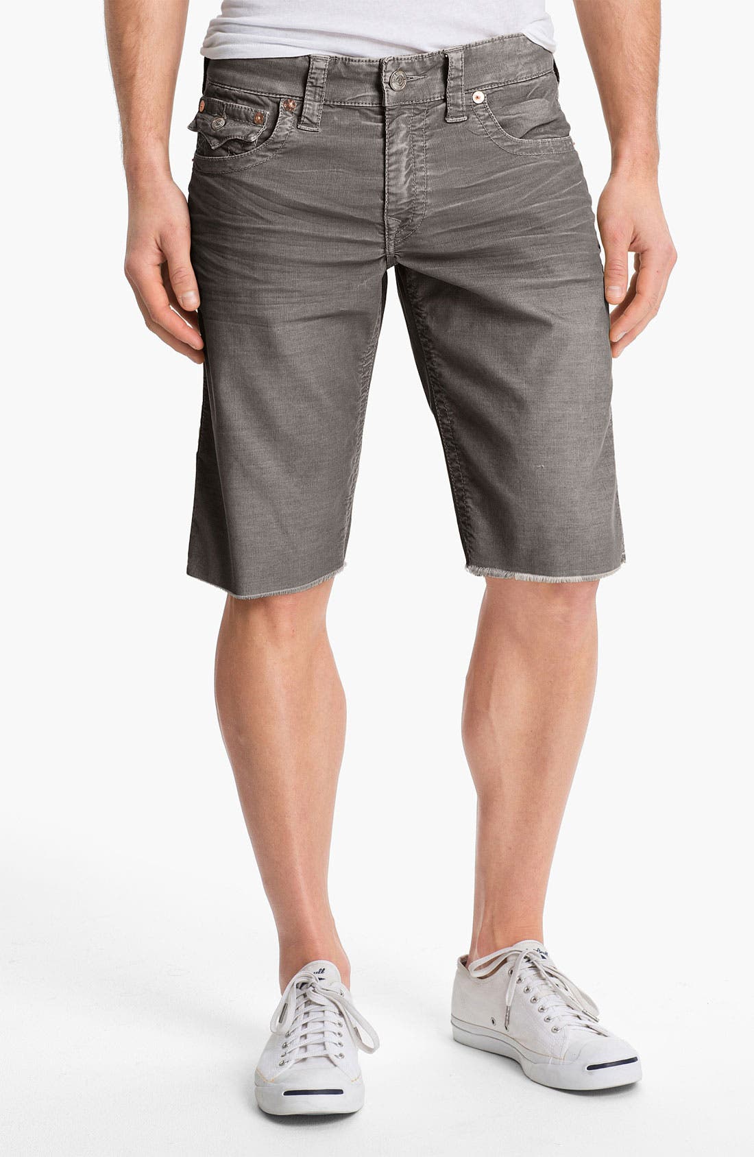 grey true religion shorts