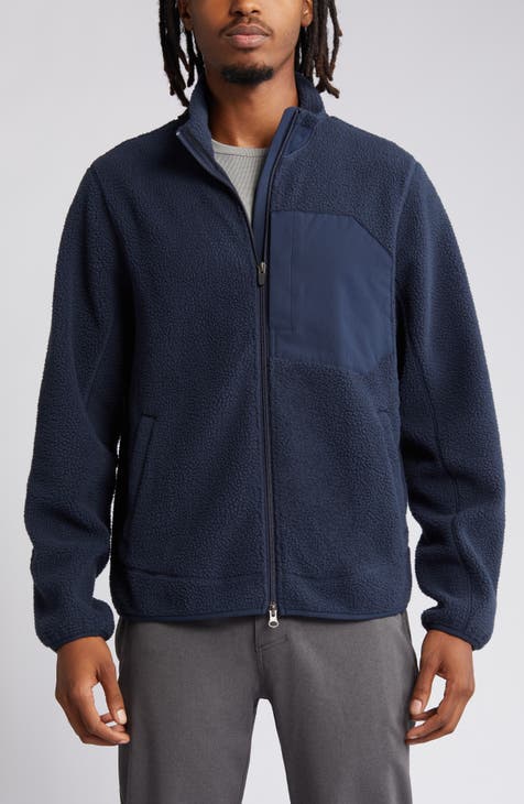 Men's Blue Fleece Jackets