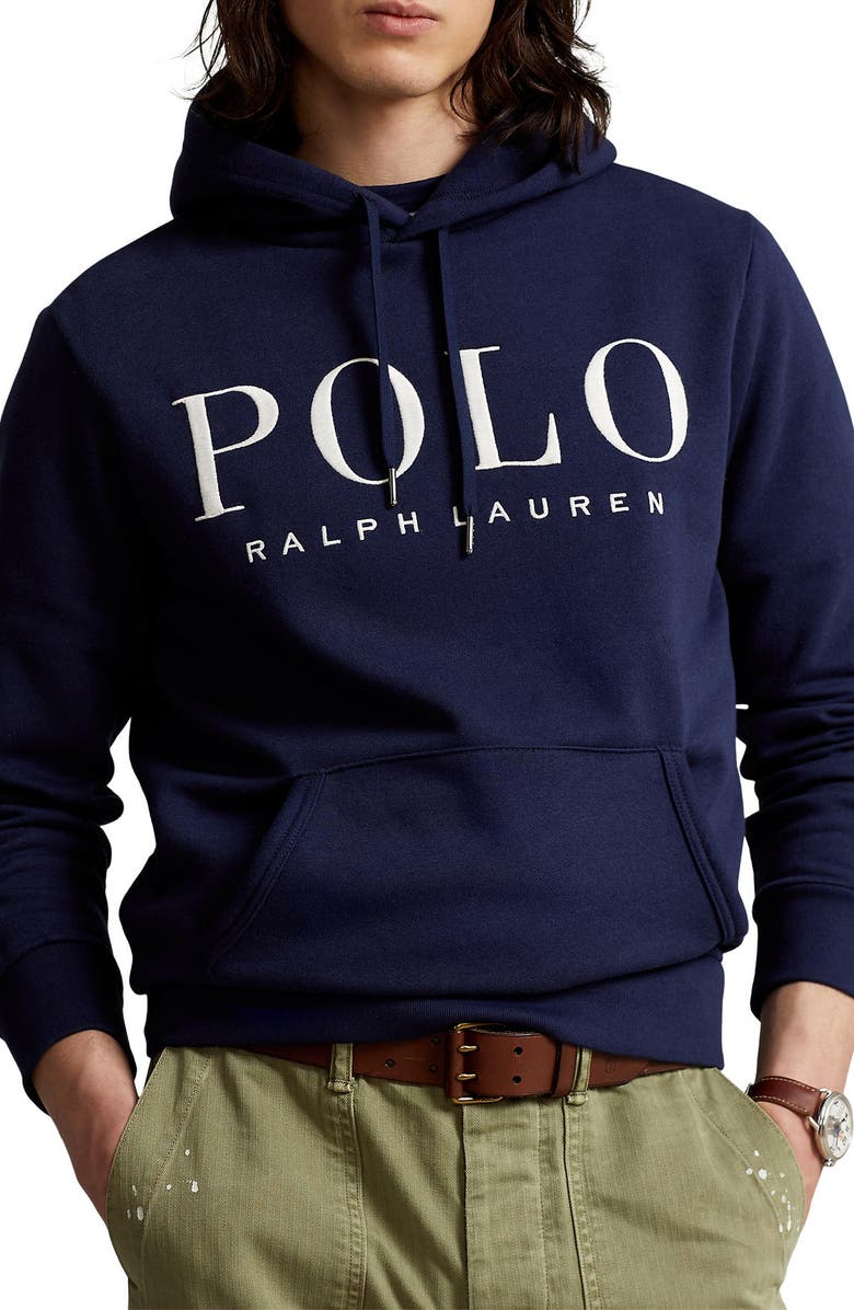 Polo Ralph Lauren Embroidered Logo Fleece Hoodie | Nordstrom
