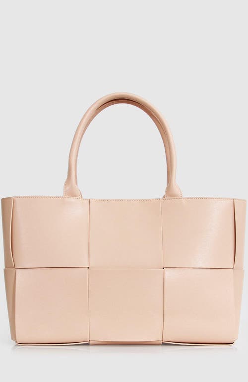 Belle & Bloom Long Way Home Woven Tote In Latte