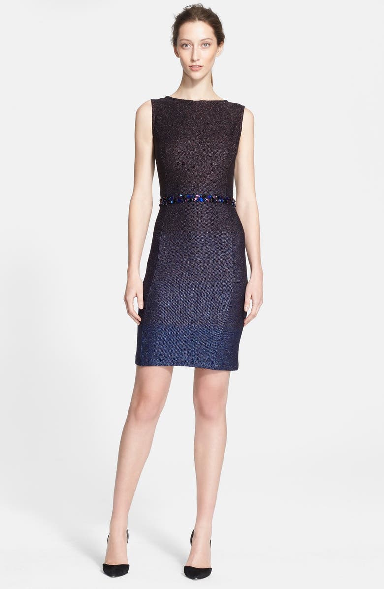 St. John Collection Metallic Ombré Knit Dress Nordstrom