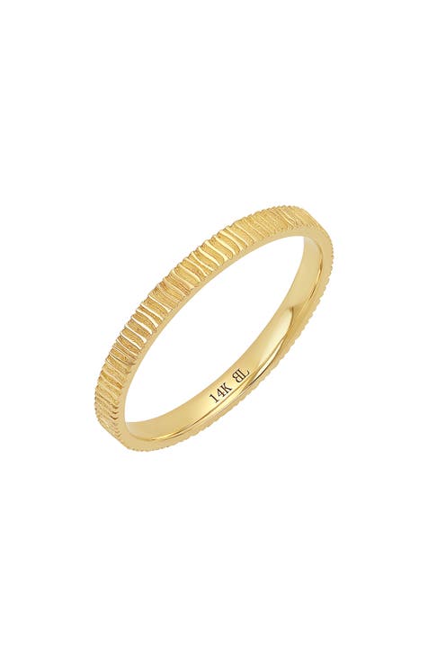 Buy Fashion Ring 14k Solid Gold, Minimalist Thin Lightning Ring, Zig Zag  Stackable Pointer Finger Ring, Delicate Flash Statement Ring Women Online  in India 