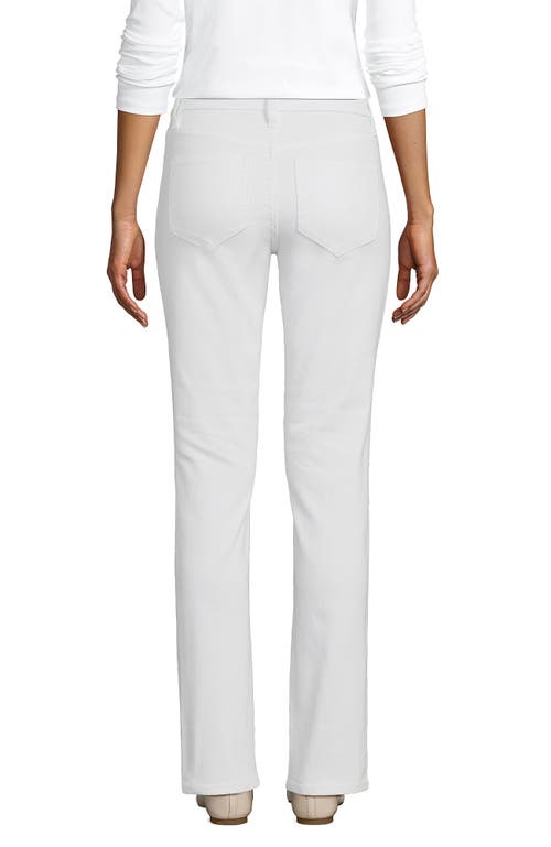 Lands' End Recover Mid Rise Straight Leg Blue Jeans In Natural