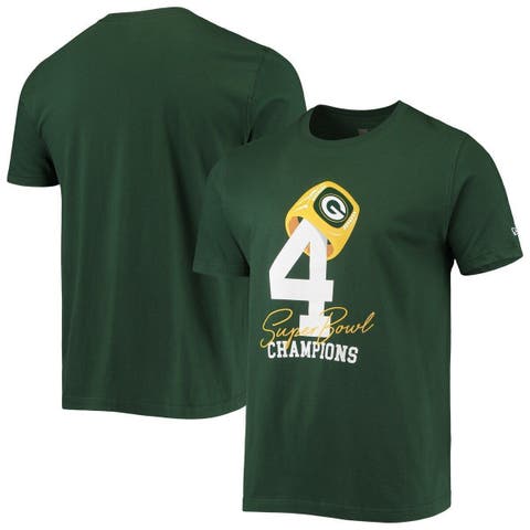 : New Era Men's White Green Bay Packers Historic Champs T-Shirt  : Sports & Outdoors