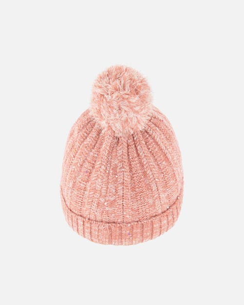 Deux Par Deux Baby Girl's Knit Hat Light Pink In Bridal Rose