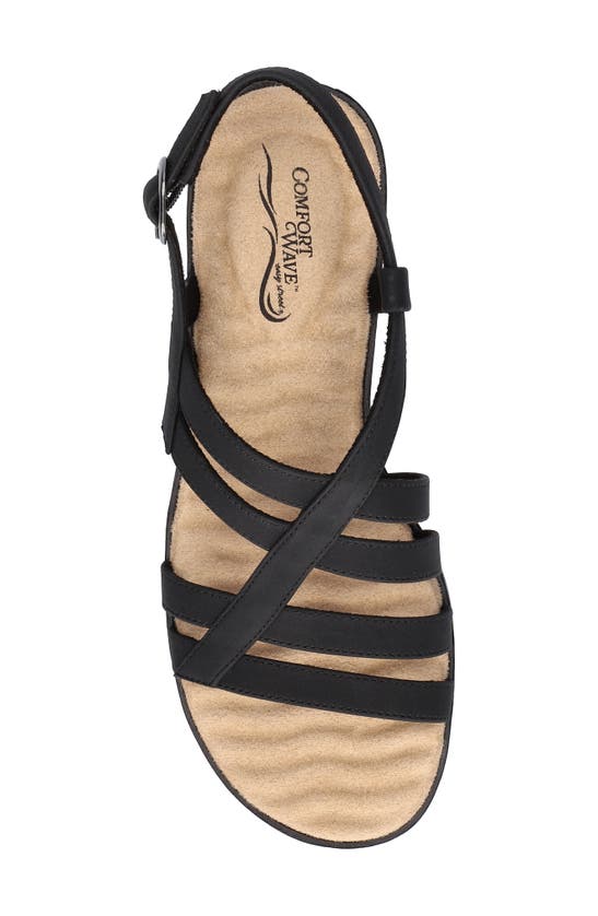 Shop Easy Street Lobo Wedge Sandal In Black