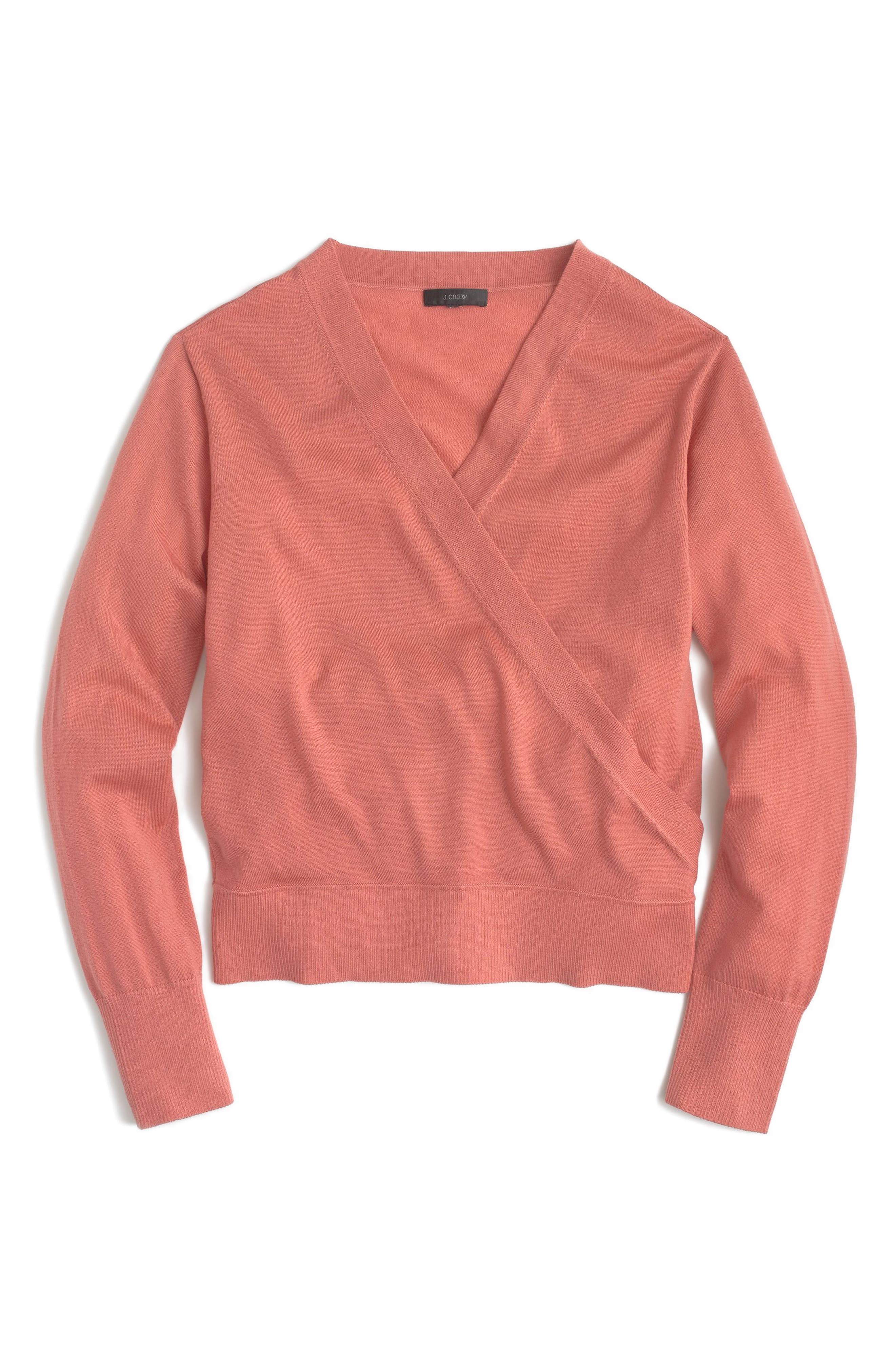 Merino Wool Wrap Sweater Factory Sale 