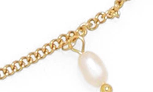 Shop Petit Moments Freshwater Pearl Station Y-necklace In Gold