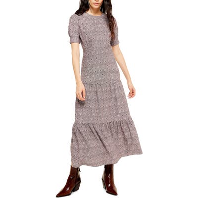 Topshop Tiered Midi Dress, US (fits like 2-4) - Pink