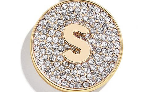 Baublebar Pavé Initial Pendant Necklace In Gold S