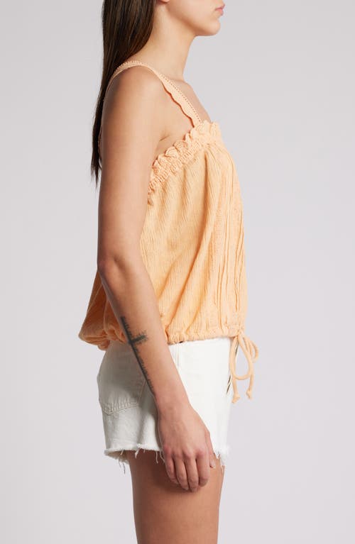 FREE PEOPLE FREE PEOPLE BECAUSE OF YOU COTTON & LINEN DRAWSTRING WAIST CAMISOLE 