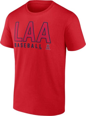 Men's Fanatics Branded Red/White Los Angeles Angels Two-Pack Combo T-Shirt Set