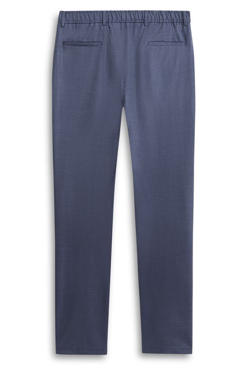 Shop Bugatchi Pleated Wool Blend Travel Pants In Cobalt