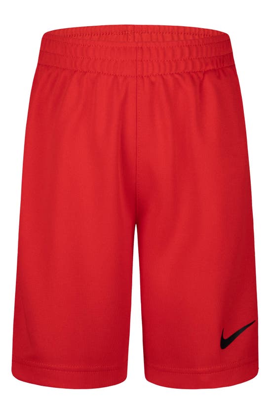 Nike 'just Do It' T-shirt & Shorts Set In University Red