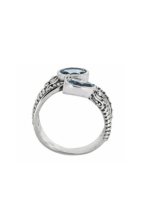 Ys Gems Highway Blue Topaz Ring In Blue