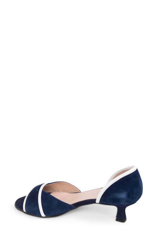 Shop Patricia Green Parker D'orsay Kitten Heel Sandal In Navy