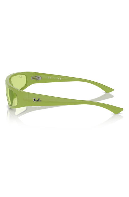 Shop Ray Ban Ray-ban Izaz 59mm Wraparound Sunglasses In Green