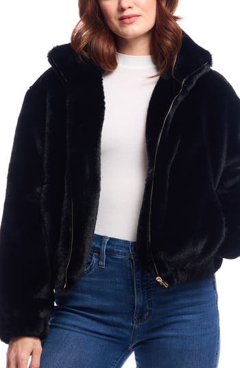 Back to Basics Faux Fur Bomber Jacket