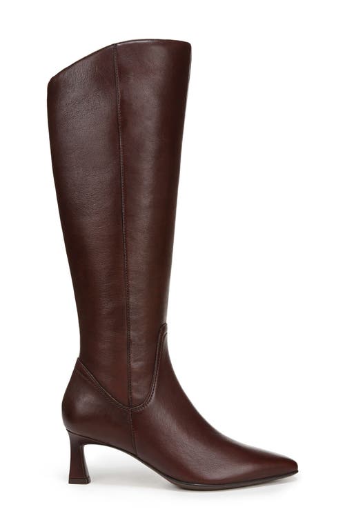 Naturalizer Deesha Knee High Dress Boots In Chocolate Bar