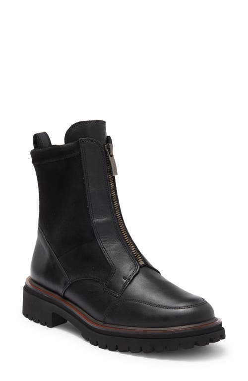 Paul Green Sheridan Lug Zip Bootie Black Combo at Nordstrom,