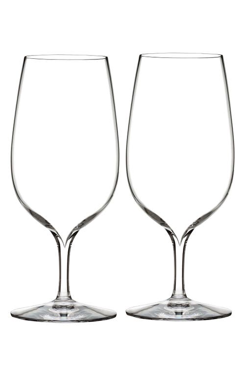 Waterford Lismore Elegance 2-piece Bordeaux Wine Glass Set In Clear