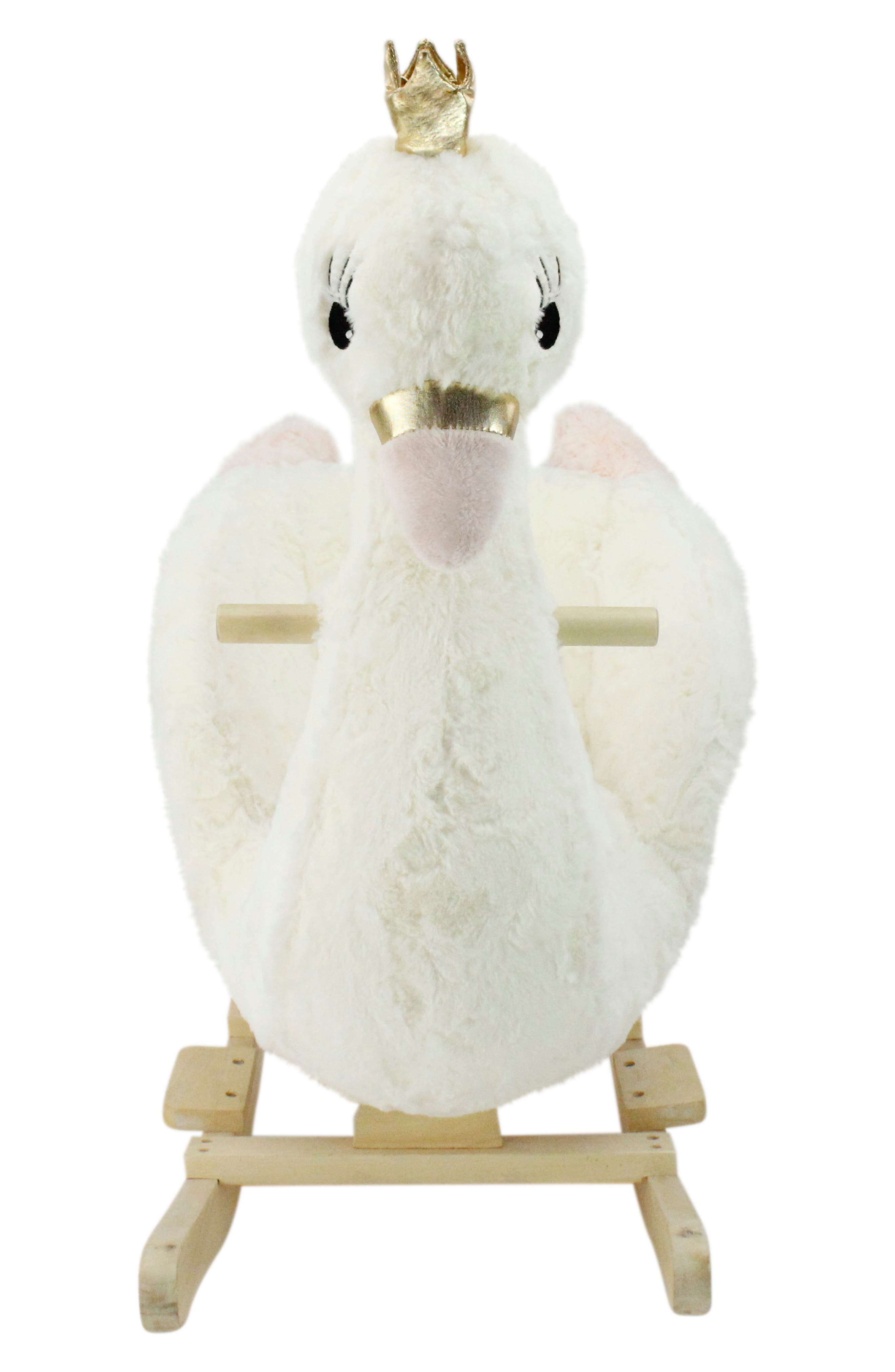 plush swan rocker
