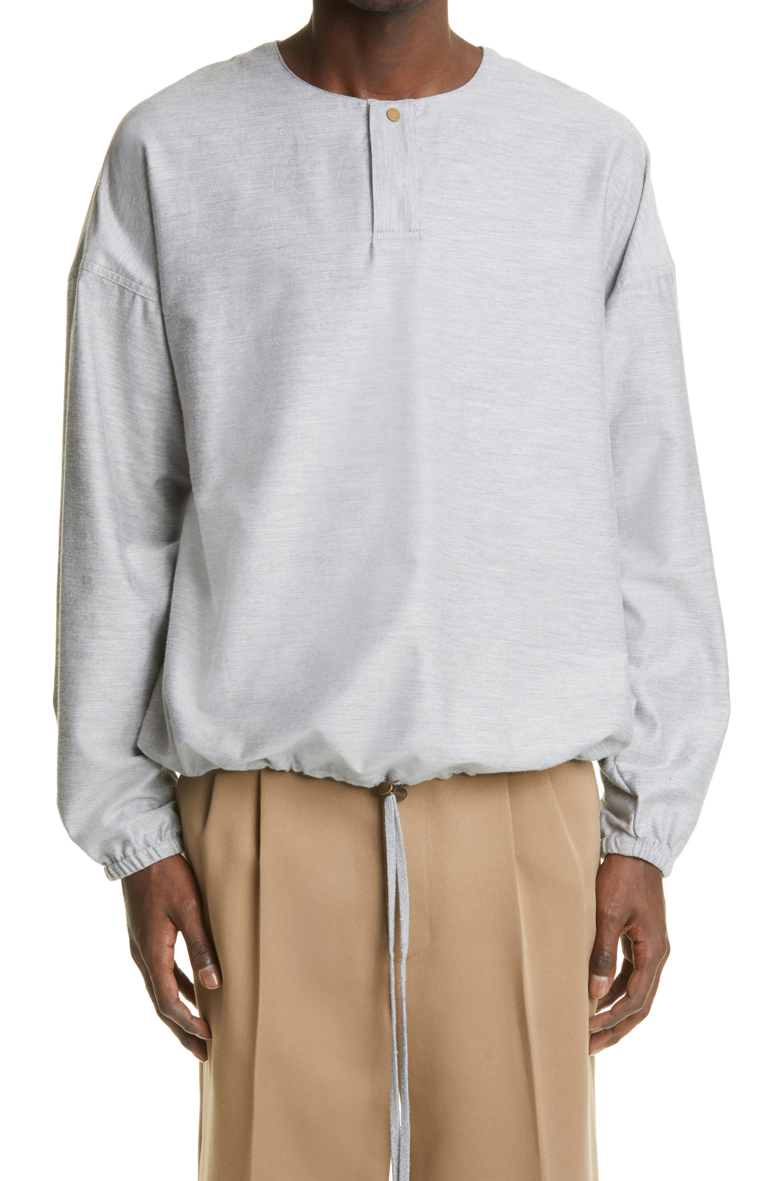 Fear of God Batting Practice Cotton Jacket in Middle Grey at Nordstrom, Size Medium