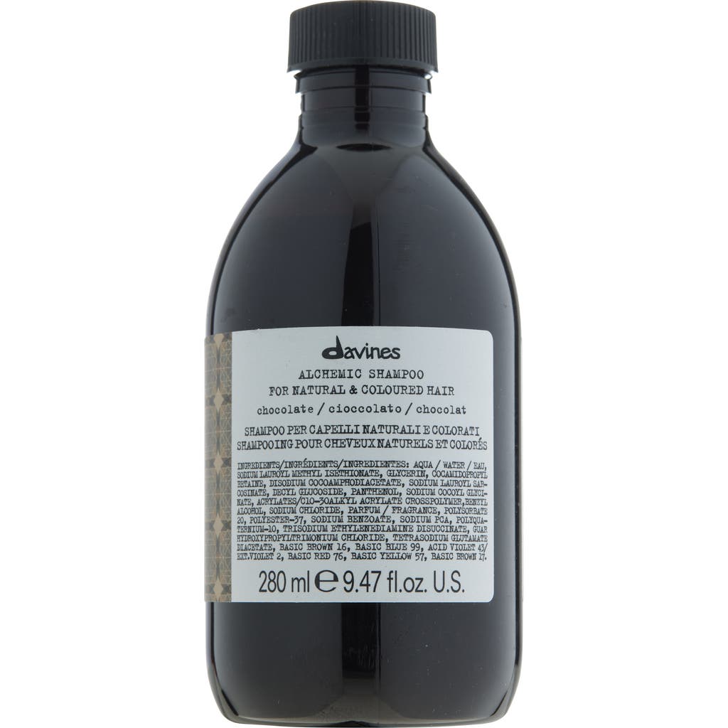 Davines Alchemic Shampoo For Chocolate Tones In No Color