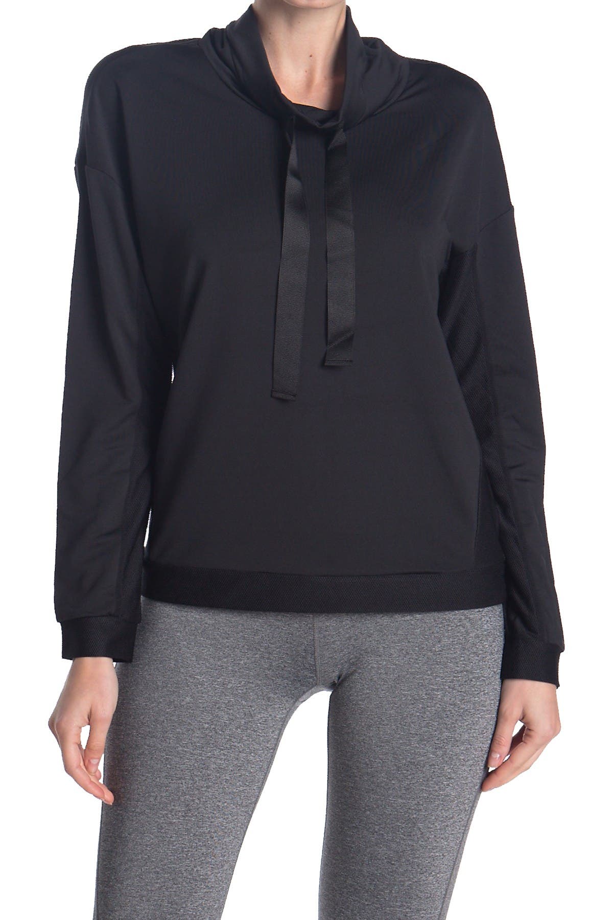 funnel collar hoodie