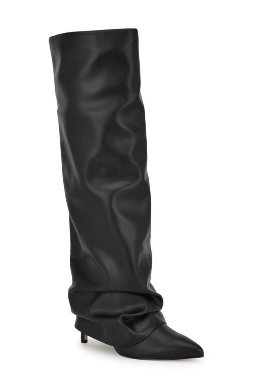 Shop Nine West Randee Pointed Toe Knee High Boot In Black