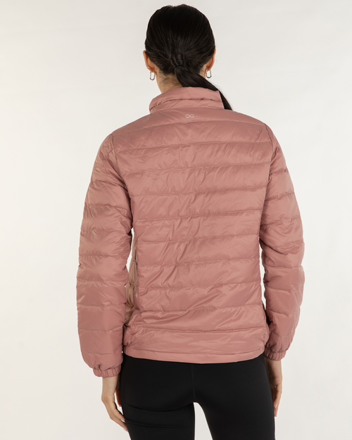 Shop Rebody Active Urbaneer Down Jacket In Pink Satin