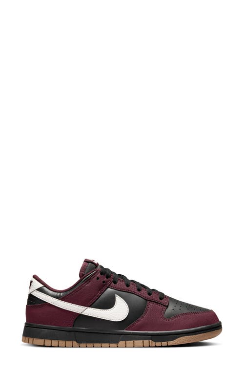 Shop Nike Dunk Low Next Nature Basketball Sneaker In Burgundy Crush/phantom/black