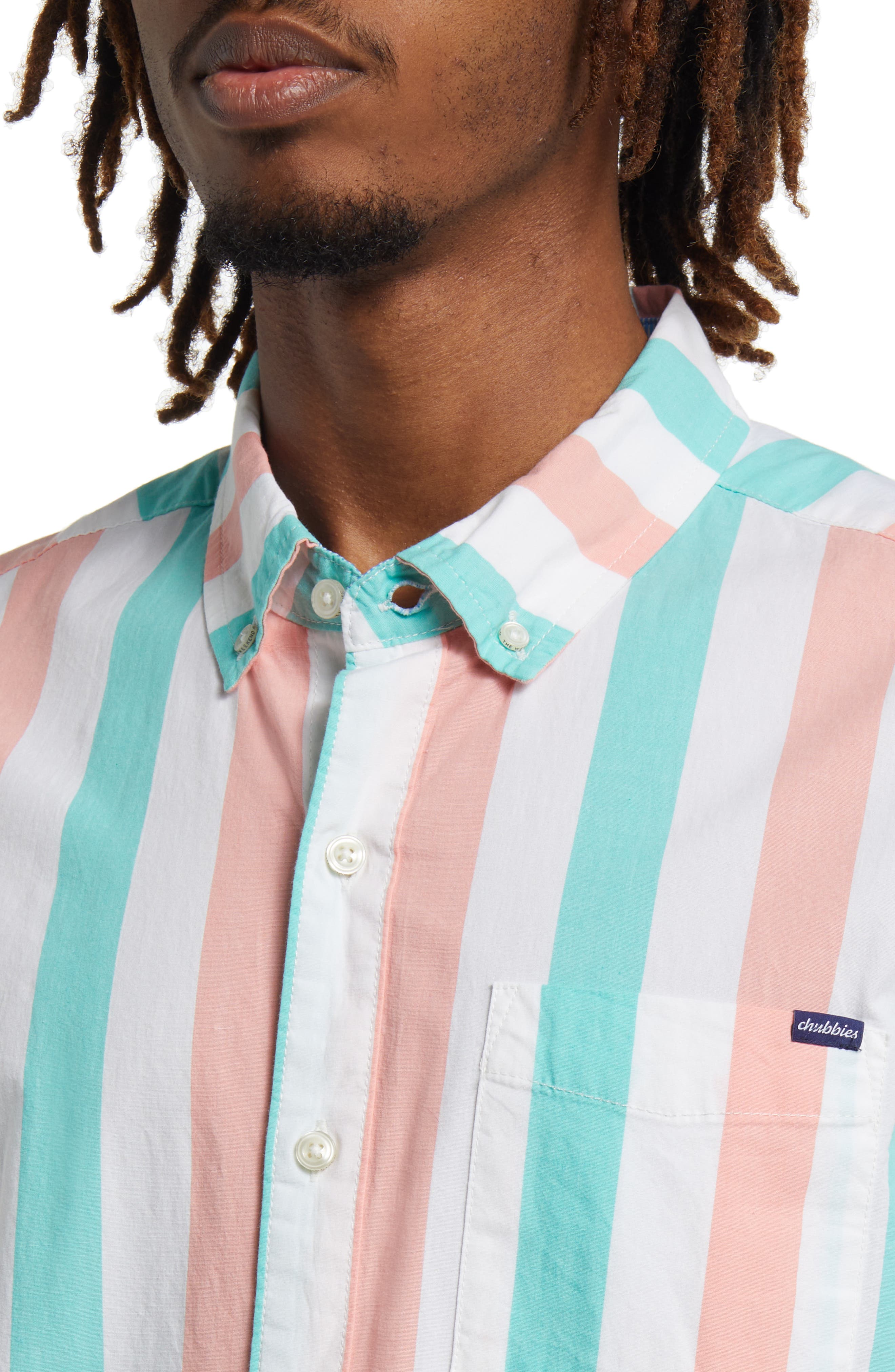 Chubbies Friday Stripe Stretch ButtonDown Shirt Nordstrom
