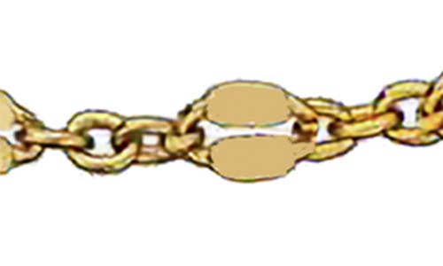 Shop Jennifer Zeuner Charlene Layered Anklet In Yellow Gold