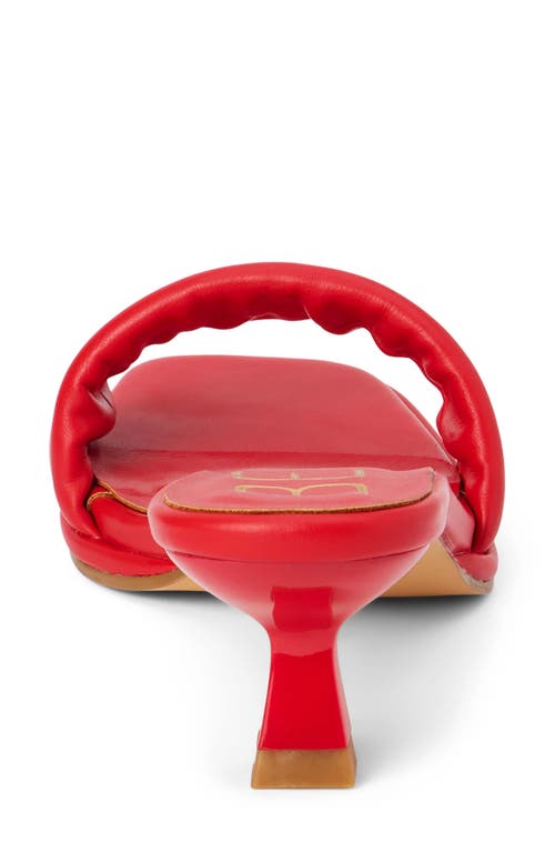 Coconuts By Matisse Blondie Square Toe Sandal In Red