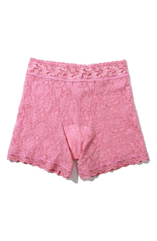 Hanky Panky Signature Lace Boxer Brief In Tea Cake Pink