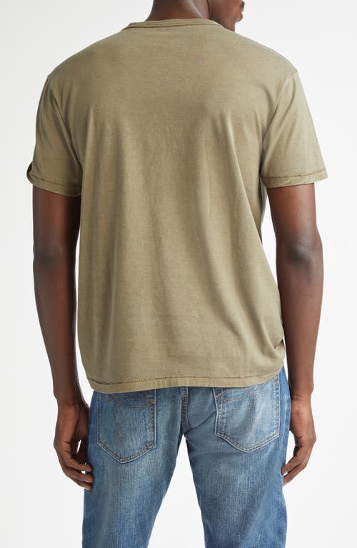 Shop Double Rl Cotton Graphic T-shirt In Olive