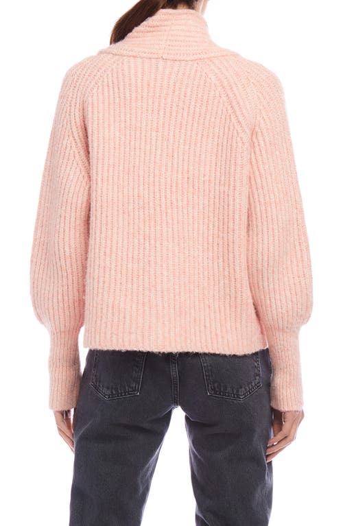 Shop Fifteen Twenty Cely Open Front Cardigan In Pink