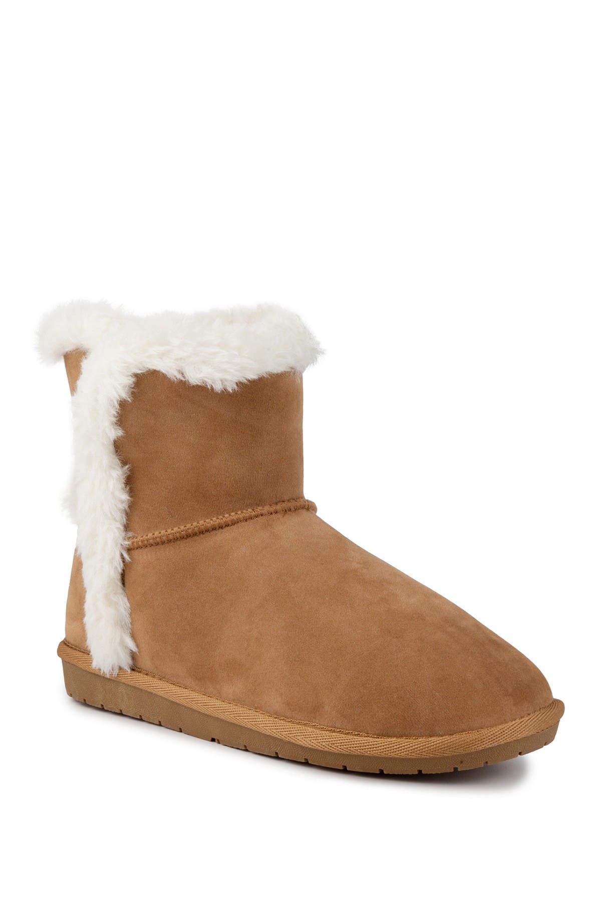 Sugar Marty Womens Faux Suede Cold Weather Winter & Snow Boots In C0gnac Fabric