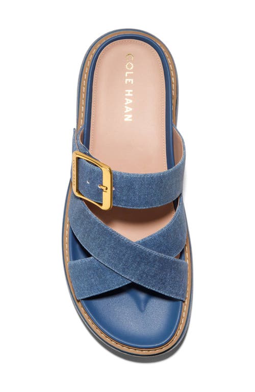 Shop Cole Haan Fraya Slide Sandal In Denim Sued