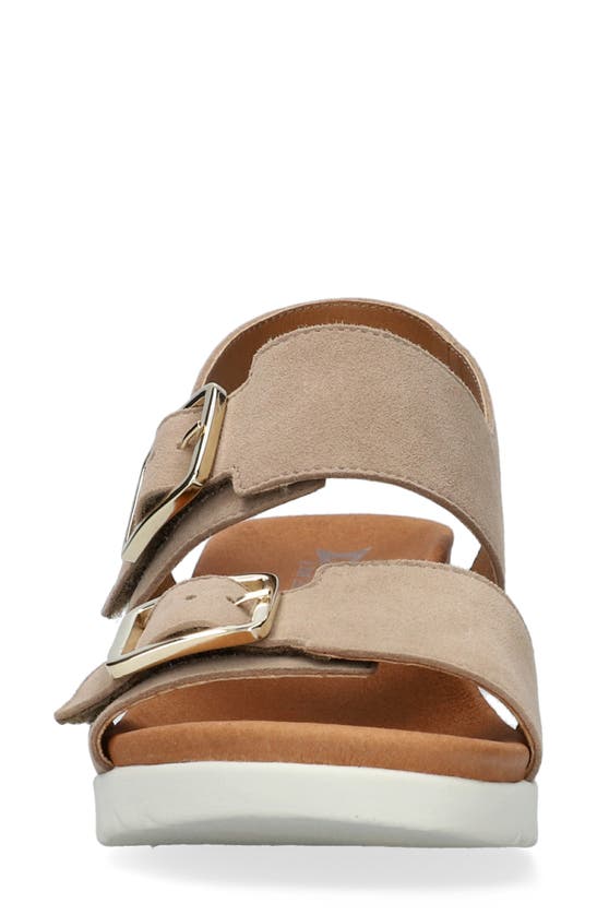 Mephisto Ysabel Slingback Platform Wedge Sandal In Light Taupe