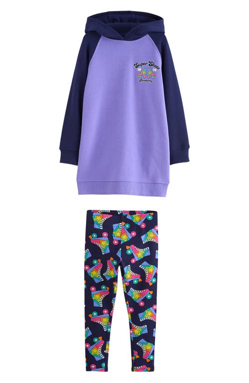 Shop Little Bird Kids' Graphic Print Hoodie & Leggings Set In Blue