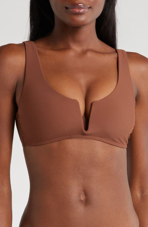 Shop Bondi Born Verona Bikini Top In Cocoa