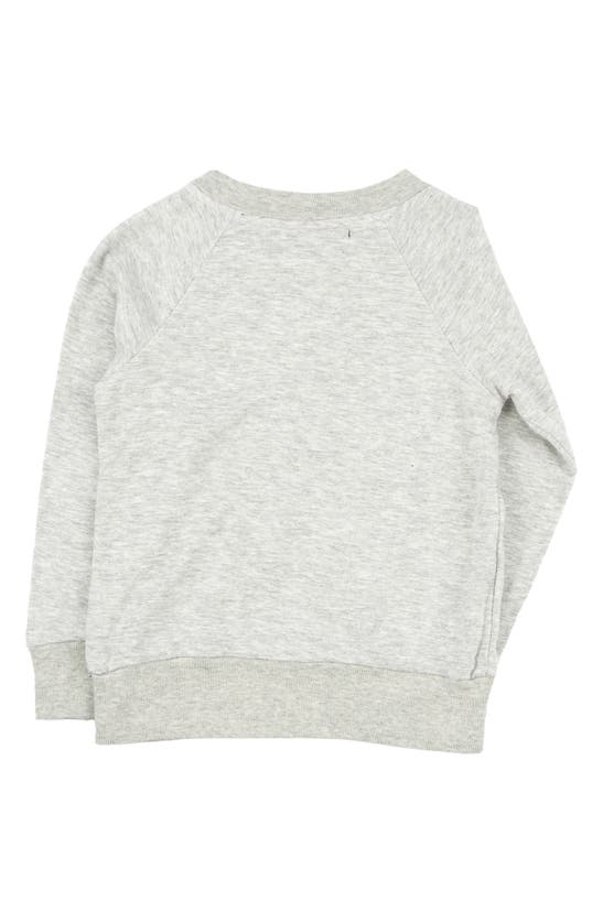 Shop Miki Miette Kids' Iggy French Terry Sweatshirt In Moon Grey