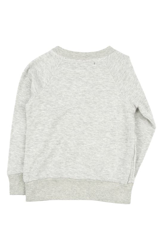 Miki Miette Kids' Iggy French Terry Sweatshirt In Moon Grey